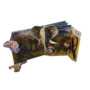 Impression personnalisée animal pop up <span class=keywords><strong>jungle</strong></span> <span class=keywords><strong>livre</strong></span> éducatif 3d - Product Image 3