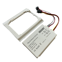 Interrupteur variateur pour armoire à miroir LED, 2 boutons, DC12V, avec affichage de l'heure et de la température, gradation à 3 niveaux et fonction anti-buée