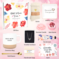Nouvelle idée Anniversaire De Mariage Promotionnel Bureau fleur bougie tasse à café savon logo personnalisé Noël spa maman Cadeaux pour femmes maman