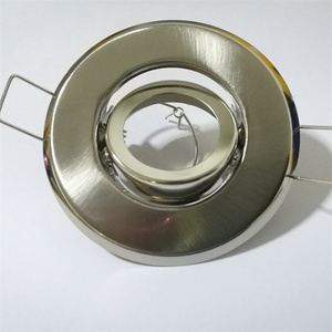 Cadre de downlight mr16 encastré à surface conique <span class=keywords><strong>plate</strong></span> à tête unique avec anneau intérieur réglable <span class=keywords><strong>pour</strong></span> ampoules led gu10/gu5.3 - Product Image 6