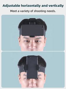 Soporte de cabeza para teléfono con cold shoe para cámara de acción, correa de cabeza POV para iPhone, Samsung, GoPro Hero 13, <span class=keywords><strong>DJI</strong></span> <span class=keywords><strong>Osmo</strong></span>, Insta360 - Product Image 4