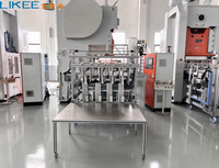 Machine automatique de fabrication de barquettes en aluminium 63 tonnes, cadre en C, plateau rond de 6,5 pouces, barquette alimentaire jetable LK-T63