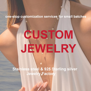 CAIOOCHE Bijoux fantaisie en acier inoxydable personnalisés, pendentifs DIY, colliers, bracelets, bijoux plaqués or 18 carats pour la fabrication de bijoux - Product Image 1