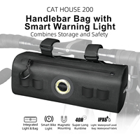 Gaciron CAT HOUSE 200, feu arrière intelligent, batterie rechargeable, autonomie de 40 heures, lumière diurne blanche magnétique brevetée à haute luminosité