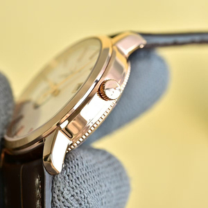 Reloj Automático con Esfera Guilloché, Resistente al Agua, Nuevo Modelo 2026, Caja en Oro Rosa, Segundero Pequeño, Esfera Blanca Texturizada, Reloj Mecánico de Lujo para Hombre - Product Image 3