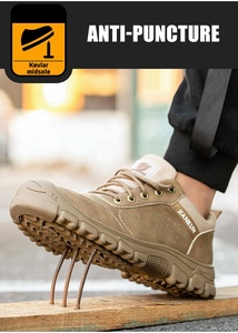 JIANKUN Chaussures <span class=keywords><strong>de</strong></span> sécurité confortables en cuir microfibre résistant à l'usure avec embout en acier Chaussures <span class=keywords><strong>de</strong></span> sécurité industrielles pour hommes femmes prix bon marché - Product Image 3