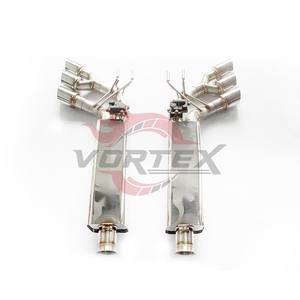 Puntas de escape con válvula Vortex Catback, tubos de escape de acero inoxidable W464 para Mercedes-Benz G63 AMG W464, pulido espejo - Product Image 1