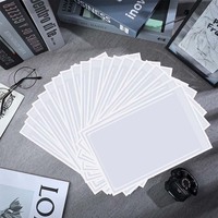 Jelas 8.5x11 inci kantong toko tiket pemegang pekerjaan tiket kerja pesanan kerja merekat sendiri indeks Label saku untuk kantor dokumen kartu