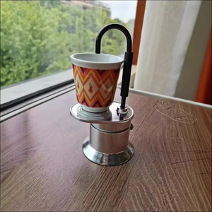 Cafetera Espresso Mini <span class=keywords><strong>Express</strong></span> de Estilo Italiano, Color Mármol, Cafetera Moka de Aluminio - Product Image 6