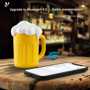 <span class=keywords><strong>New</strong></span> bia hình cốc cho Loa xách tay mini Loa chất lượng cao loa siêu trầm với RGB LED chiếu sáng và pin Powered - Product Image 4