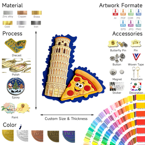 Aimant <span class=keywords><strong>de</strong></span> réfrigérateur 3D en résine peinte, souvenirs <span class=keywords><strong>de</strong></span> voyage d'Italie : la <span class=keywords><strong>Tour</strong></span> inclinée <span class=keywords><strong>de</strong></span> <span class=keywords><strong>Pise</strong></span>, le Colisée, scène en bord <span class=keywords><strong>de</strong></span> mer, monuments italiens - Product Image 5