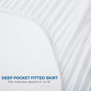 Protector de Colchón Acolchado Impermeable, Suave, Tamaño Queen/King, Listo para Enviar, para Hoteles/Hogares/Alquileres/Autocaravanas - Product Image 5