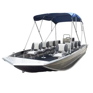 Barco de trabajo de lancha de aterrizaje de aluminio de pesca grande de nuevo diseño con consola central