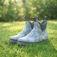 Bottes de pluie YL487 en néoprène imperméables antidérapantes pour hommes, idéales pour la pêche et les activités de plein air (vente en gros)