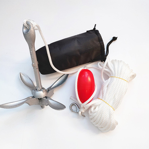 <span class=keywords><strong>Petit</strong></span> ensemble d'ancrage de grappin pliant en acier au carbone galvanisé <span class=keywords><strong>parapluie</strong></span> à quatre griffes pour matériel marin pour bateaux de pêche - Product Image 4