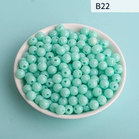 Perles rondes en plastique vert sauge 8 mm, perles synthétiques en vrac pour la décoration extérieure, accents de jardin, tendances estivales, matériau durable