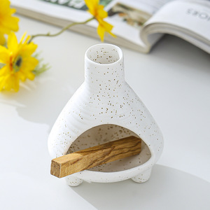 Poterie rouge vantage Palo Santo titulaire bâtons d'encens naturel bois sauge bavure bâton bougeoir prêt à expédier - Product Image 4