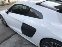 Pour Audi R8 V8 V10 2008-2015, lames latérales en fibre de carbone forgée, remplacement du panneau de porte, accessoires de voiture