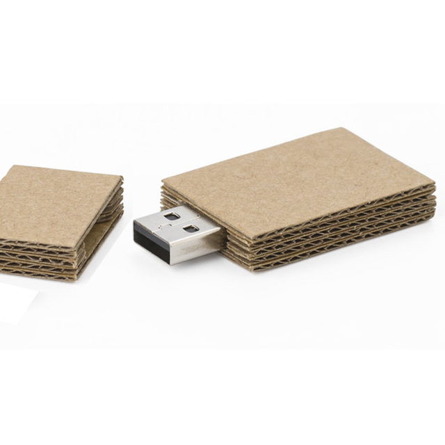 Recycled Cardboard USB Flash Drive 32GB 8GB Environmental Paper Pendrive Custom Logo Promotional Gifts ECO Paper USB Sticks