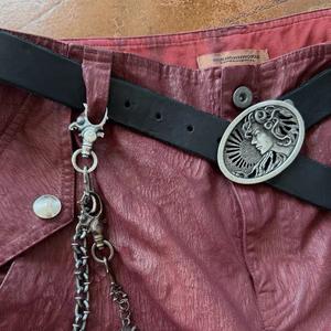 חגורת עור פרה בציפוי נחושת, עשויה מעור פרה, חגורת עור רב-תכליתית - Product Image 4