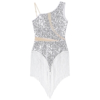 Compétition paillettes dames frangées Sexy Dancewear scène danse Performance porter Costume body pour femmes robes de danse latine