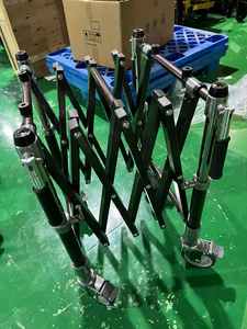 Chariot de transport de cercueil en aluminium robuste et réglable, équipement <span class=keywords><strong>funéraire</strong></span> pour le transport de cercueils dans les cimetières - Product Image 5