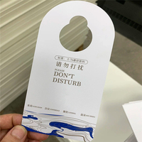 Flyers publicitaires en papier glacé pour porte, impression personnalisée, vente en gros d'usine BOTU, porte-étiquettes « Ne pas déranger » pour hôtel
