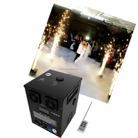 Machine à feux d'artifice électriques en métal avec flamme froide, brouillard dansant, DMX512 et télécommande AC 110-240V 750W