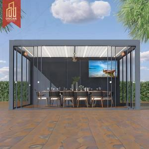 Pérgola Bioclimática de Aluminio con Rejillas, para Exteriores, de 3x3, 3x4, 4x4, 6x4 Metros, Estructura Modular de Bajo Costo para Jardín, Patio o Terraza - Product Image 1