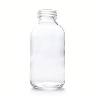 Botol Jus Kaca Silinder 318ml Bulat Transparan Dapat Digunakan Kembali Dengan Tutup Sekrup untuk Minuman Air Teh Soda Wadah Penyimpanan Ramah Lingkungan
