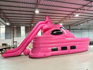 Nouveauté 2026, yacht <span class=keywords><strong>gonflable</strong></span> de grande taille en PVC de haute qualité, personnalisé, <span class=keywords><strong>rose</strong></span>, pour les fêtes d'été, les activités de loisirs aquatiques - Product Image 2