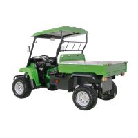 UTV électrique chinois compact 10 kW 4x4 pour l'entretien des pelouses résidentielles de petite taille, le transport d'outils de pelouse et l'élimination des débris