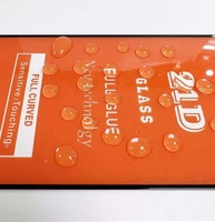 Prix de gros d'usine, verre trempé pour téléphone portable 21D, épaisseur 0,33 mm, film de protection d'écran à colle complète pour tous les téléphones