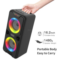 Sistema de Sonido Estéreo Profesional para Cine en Casa, Portátil, con Altavoz Inalámbrico LED RGB de 4 Pulgadas y 5.2 Canales, Audio de Alta Calidad (B86)
