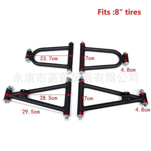 Brazos de Control de Suspensión Superior e Inferior para Vehículo Todoterreno de Cuatro Ruedas, Fabricados con Tubos de Acero, Estilo Go-Kart - Product Image 5