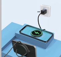 Bestway grosir 2025 aksesori elektronik tren pemegang ponsel multifungsi adaptor pengisi daya Usb nirkabel magnetik