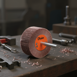 Ttake Abrasive Flap <b>Wheel</b> 40x25 Mm 6 Mm Shaft 240 Grit For Metal <b>Grinding</b> - Product Image 3