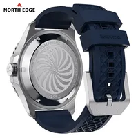 Jam Tangan Mewah Tenaga Surya 2026 NEW NORTH EDGE ABYSS Quartz Diving 200M Tahan Air Sport Karet Baja 316L Daya Tahan 180+ Hari