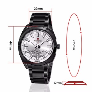 Drioshipping Montre-bracelet à quartz pour hommes Montre en acier inoxydable de marque de luxe - Product Image 5