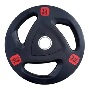 Fitness Gym Workout Barbell Weight Lifting Discs Competition Barbell Weight Plates LBS KG Rubber Bumper Plates