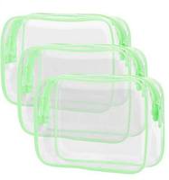 Trousse à cosmétiques transparente en PVC, trousse de maquillage professionnelle pour dames, pochette zippée, sacs de toilette transparents
