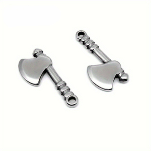 Amuletos en Forma de Hacha de Doble Cara con Recubrimiento PVD de Acero Inoxidable |   Accesorios de Joyería de Inspiración Vikinga para Hacer Collares y Pulseras - Product Image 1