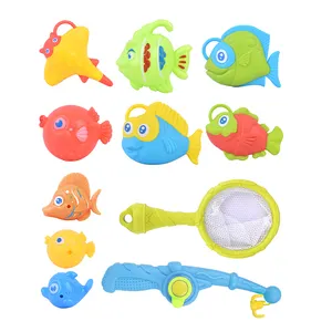 Jeux de bain de haute qualité jouets de pêche en plastique réalistes jeu pour bain d'enfants