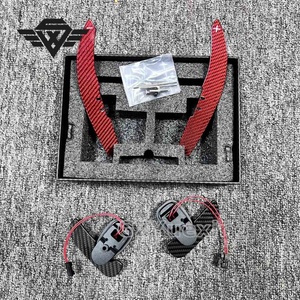 Levier de vitesses magnétique en fibre de carbone rouge adapté aux Mercedes Benz AMG W205 GT63 C43 C63 E53 E63 A45 GLC43 Intérieur automobile - Product Image 4