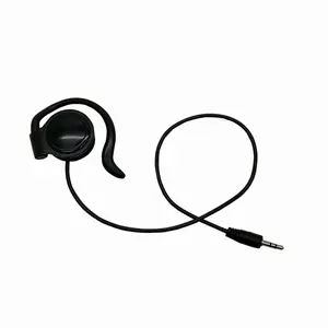 Conector de 3,5mm, guía de un solo lado, auriculares para turistas, precio bajo, auriculares con cable para colgar en la oreja
