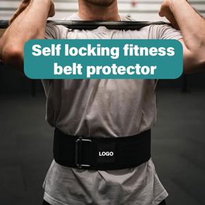 Cinturón de Levantamiento de Pesas Autoblocante Transpirable de Nailon AmpsafeX, Cinturón de Soporte Lumbar Unisex Premium con Logotipo Personalizado para Yoga y Levantamiento de Pesas, 0.36 kg - Product Image 6