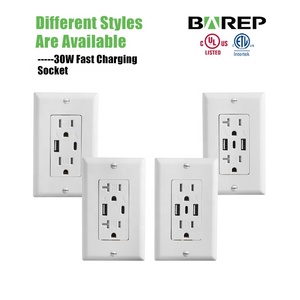 Prise murale Barep homologuée CETLus 30W PD 3.0 à charge rapide USB, prise d'alimentation pour ordinateur portable PPS, type C, pour MacBook Air iPad Pro - Product Image 4