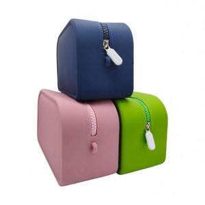 Pochette de rangement zippée de haute qualité avec logo personnalisé pour cosmétiques, maquillage, pinceaux, monnaie et cartes, style mode - Product Image 1