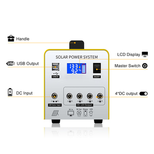 Hệ Thống Điện Năng Lượng Mặt Trời Di Động Dùng Trong Cắm Trại Khẩn Cấp Gắn Năng Lượng Mặt Trời Chiếu Sáng Ngoài Trời 10W 50W Ngoài Trời - Product Image 3