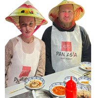Bavoirs de tablier jetables non tissés de homard personnalisés par gril de BBQ bavoirs adultes imprimés par coutume pour le restaurant